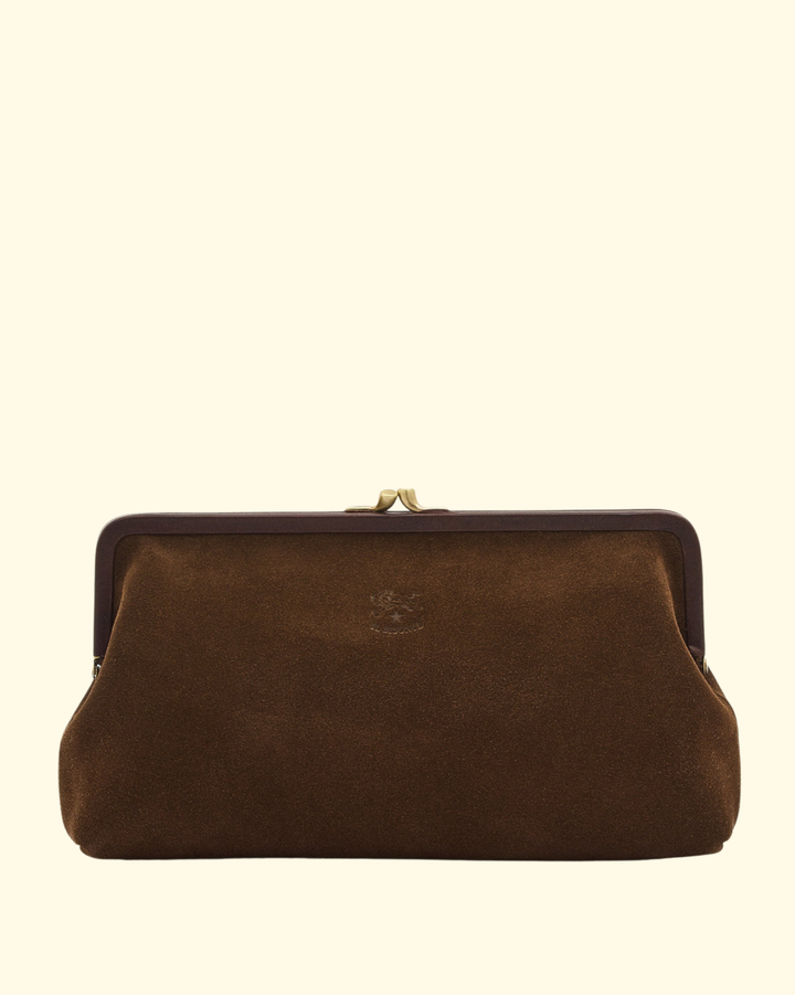 Suede Classic Clutch | Caffe