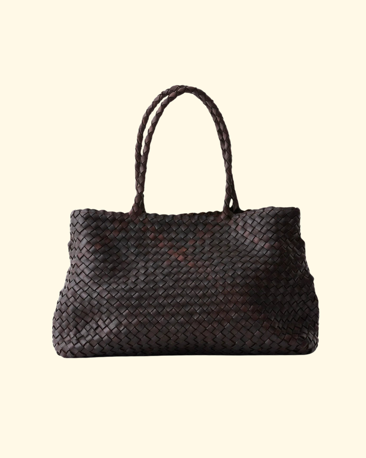 Vintage Mesh Tote | Dark Brown