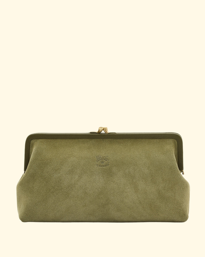 Suede Classic Clutch | Bamboo