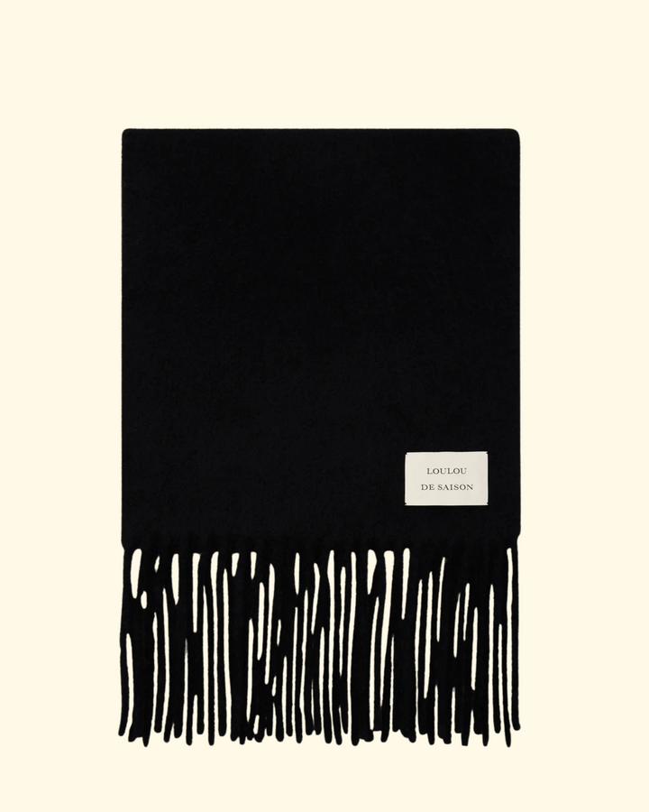 Santo Alpaca Scarf | Black