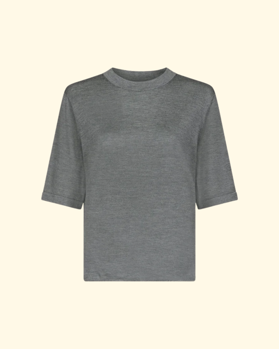 Nala LDS Short Sleeve Top | Anthracite Melange