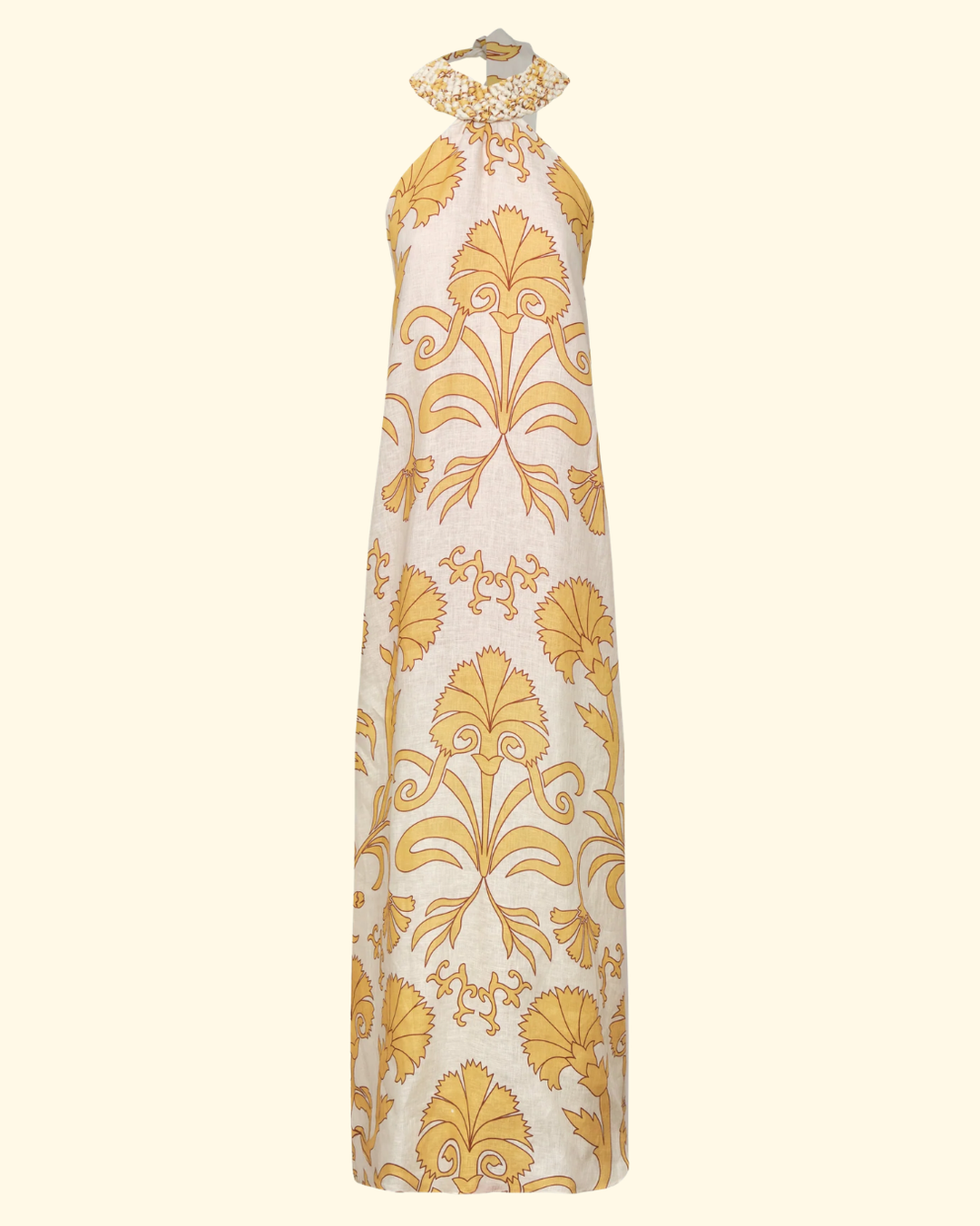 yellow linen maxi dress Tayla Linen Maxi Dress