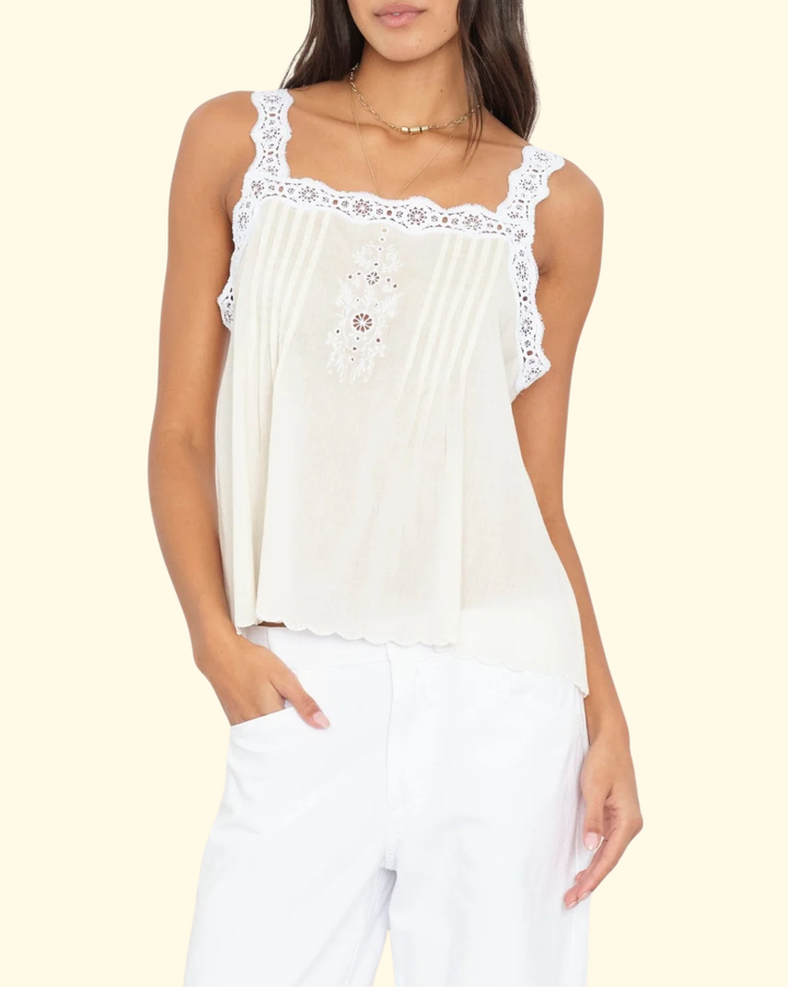 Abby Top | Beige Cream