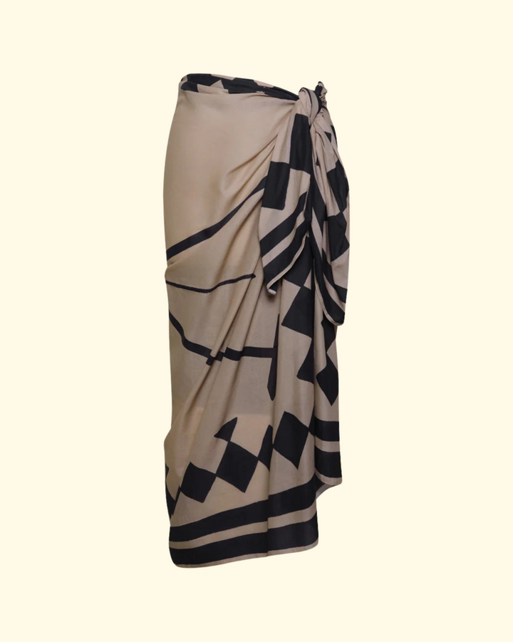 Polo Rhombs Pareo | Black/Antique