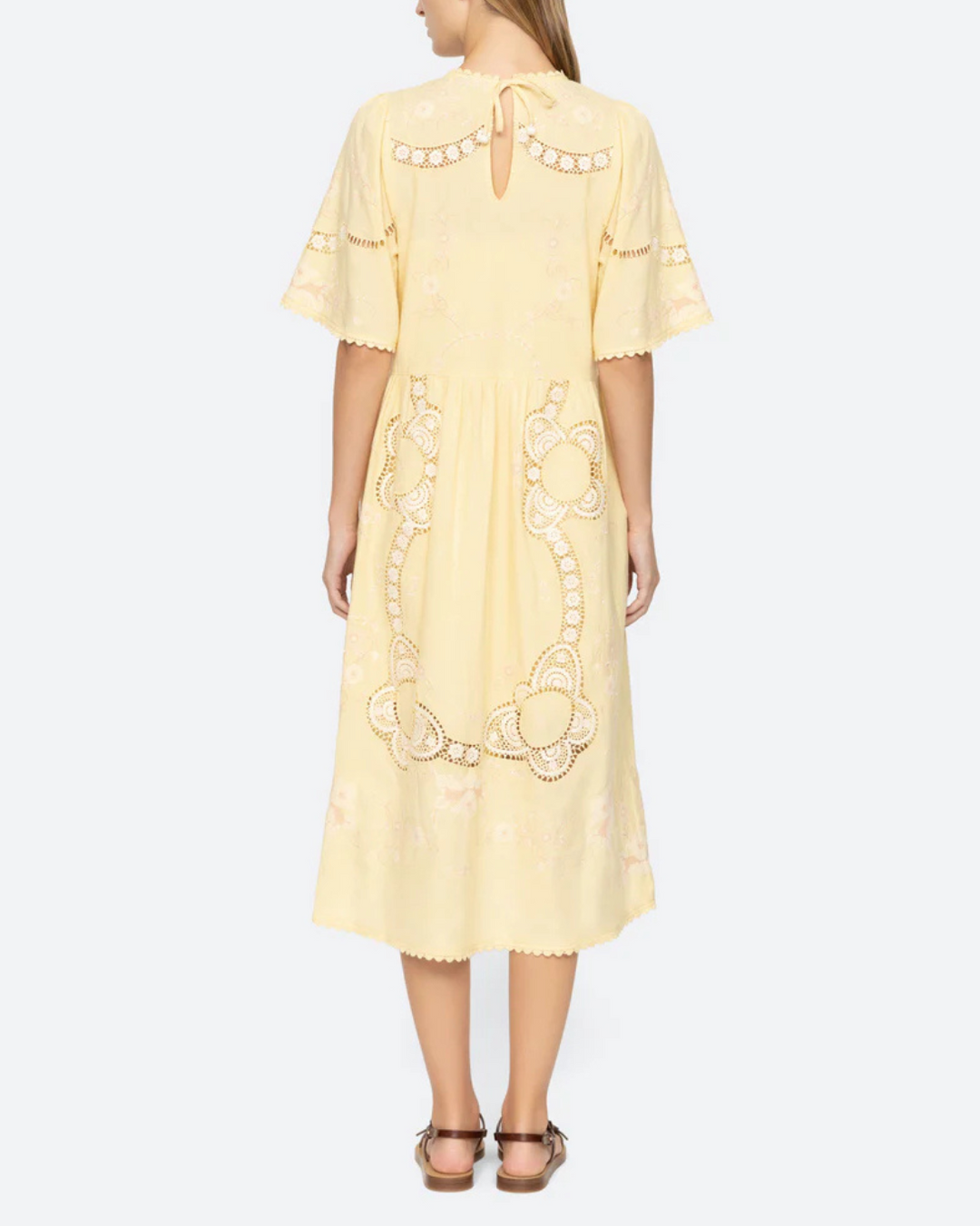 Vesna Short Sleeve Dress | Yellow