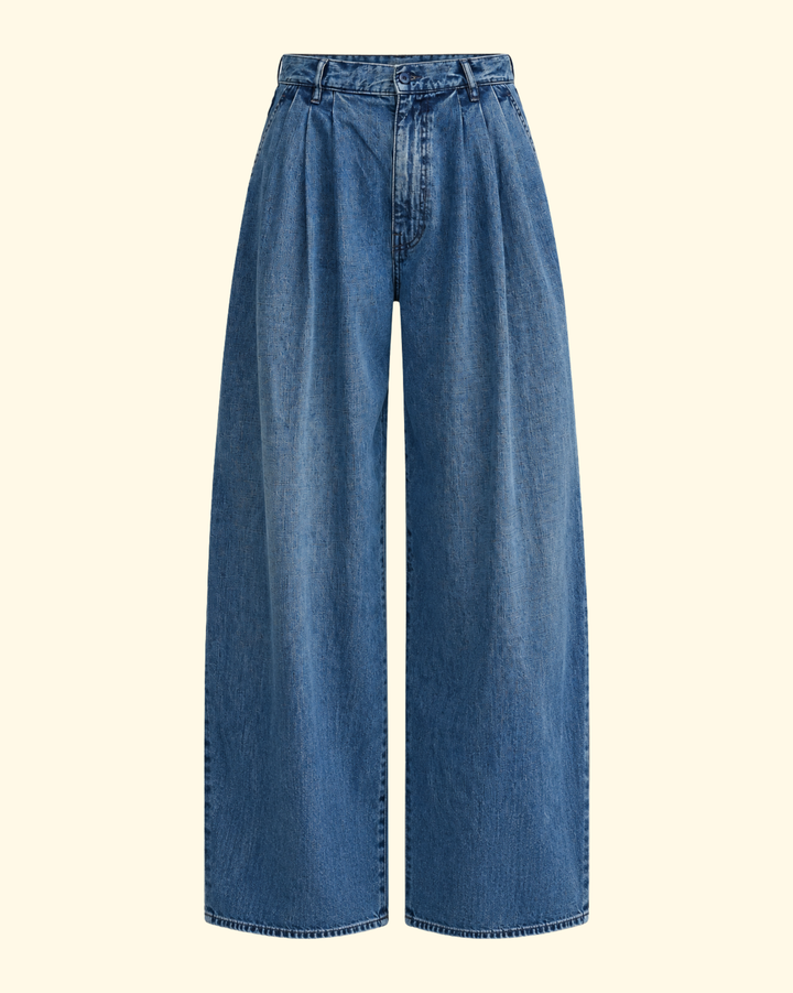 Ainsley Triple Pleat Jean | Shane Indigo