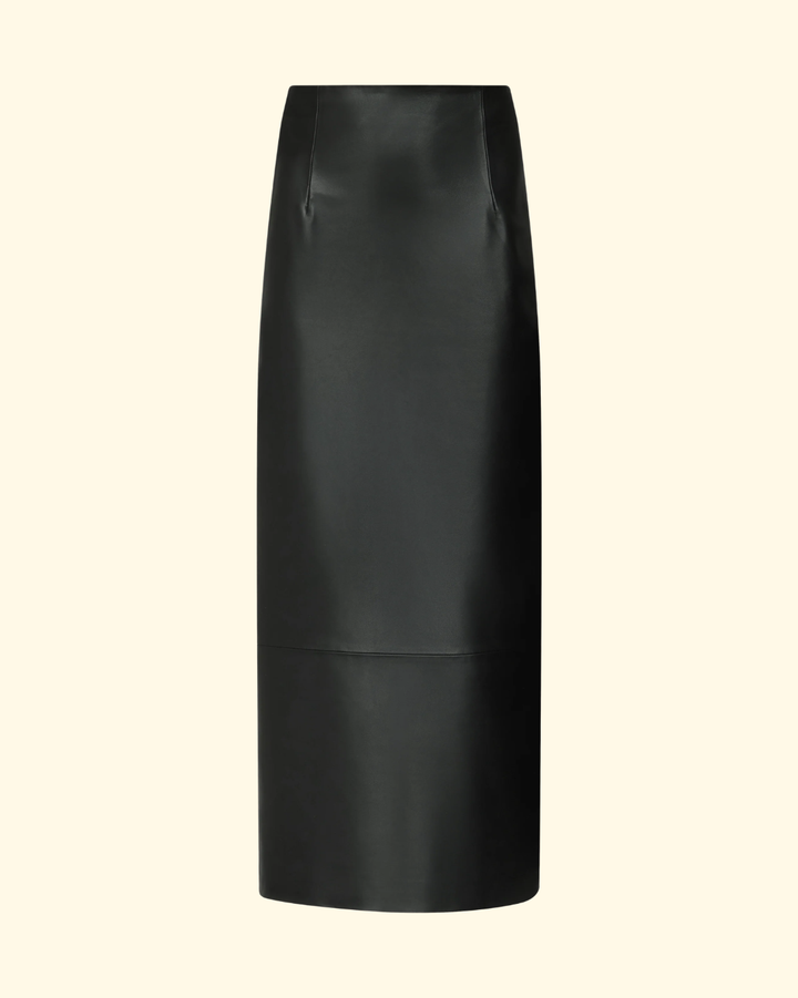 Inga High Waisted Maxi Skirt | Black