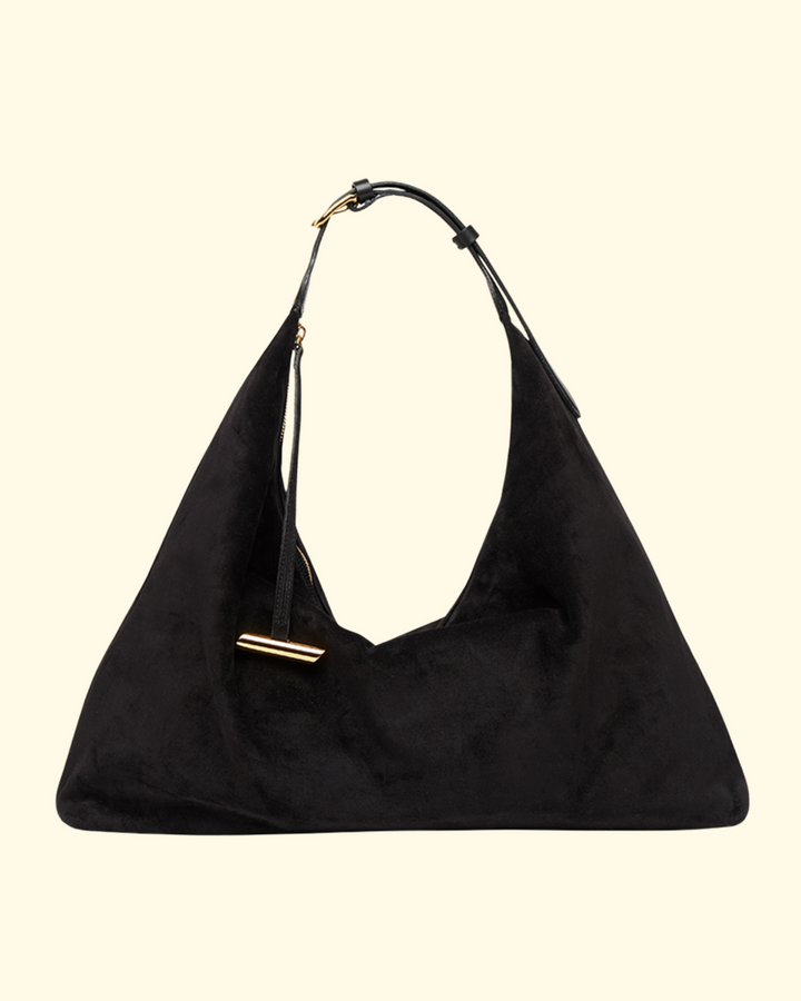 Pillow Hobo | Black Suede