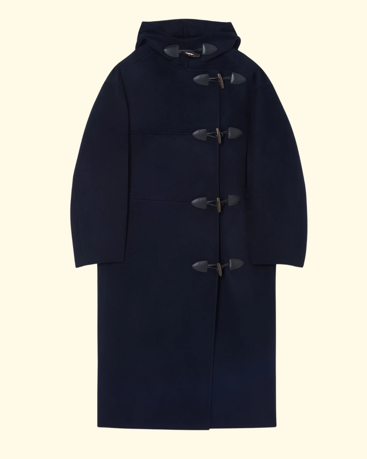 Double-Faced Wool Duffel Coat | Navy