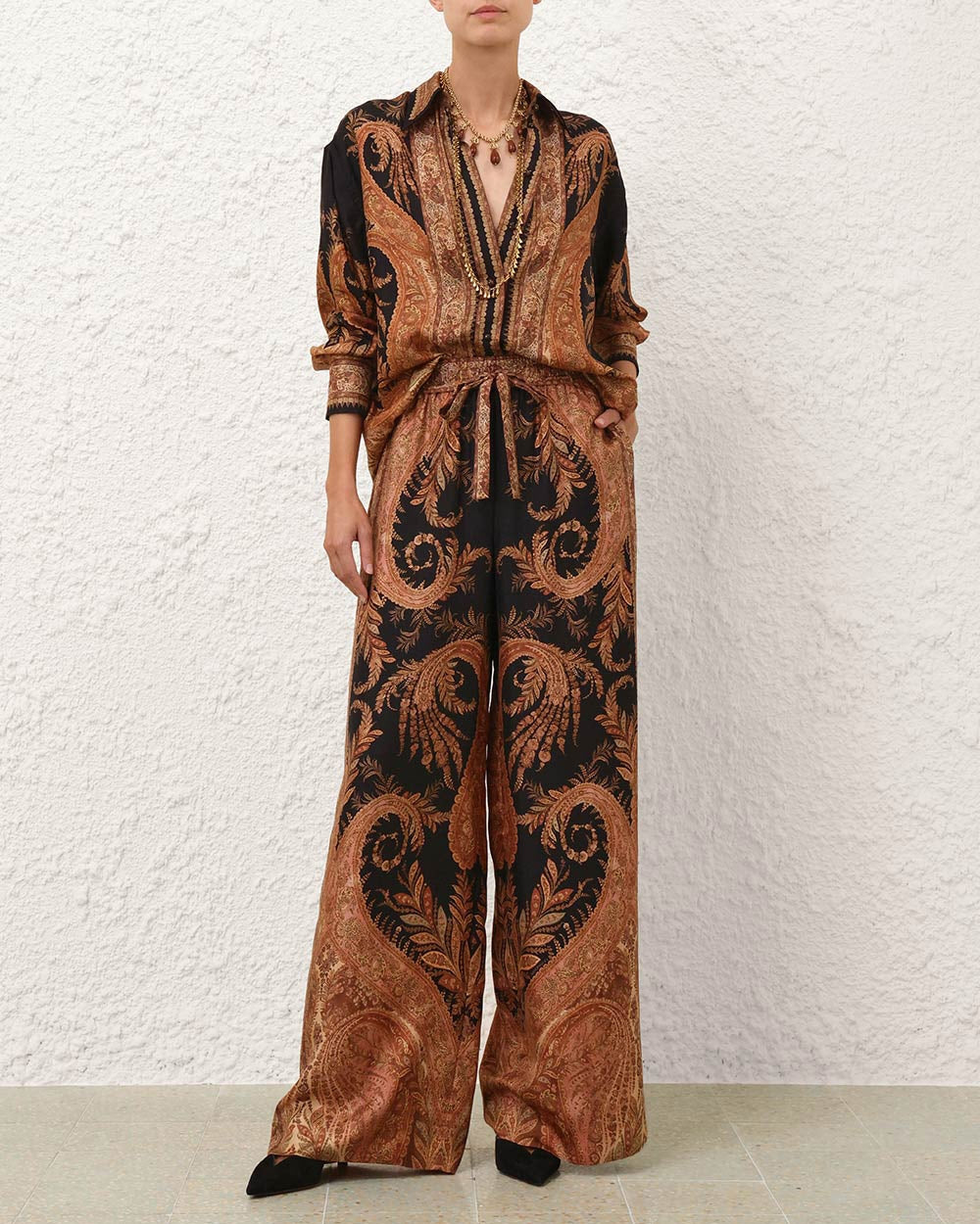 Hypnotic Track Pant | Black Paisley