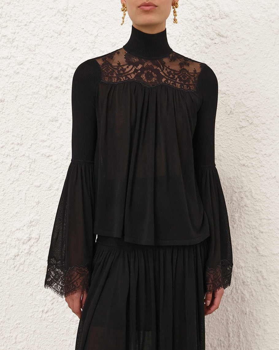 Valiant Lace Blouse | Black