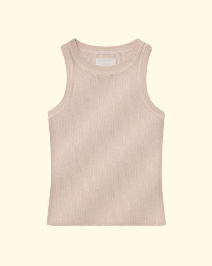 Isabel Rib Tank | Muted Rose