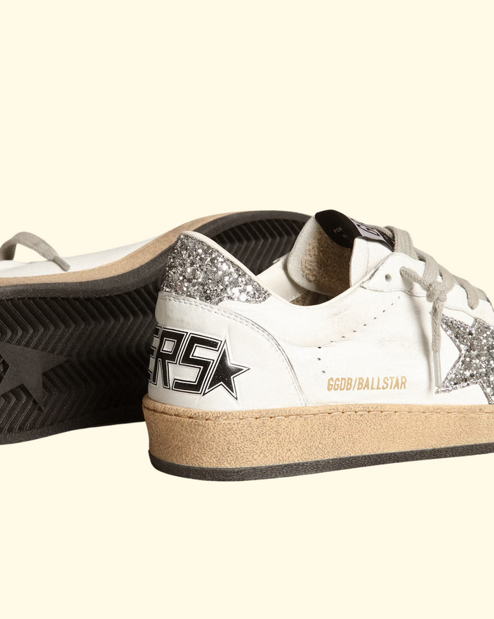 Ballstar Nappa Glitter Star | White/Silver