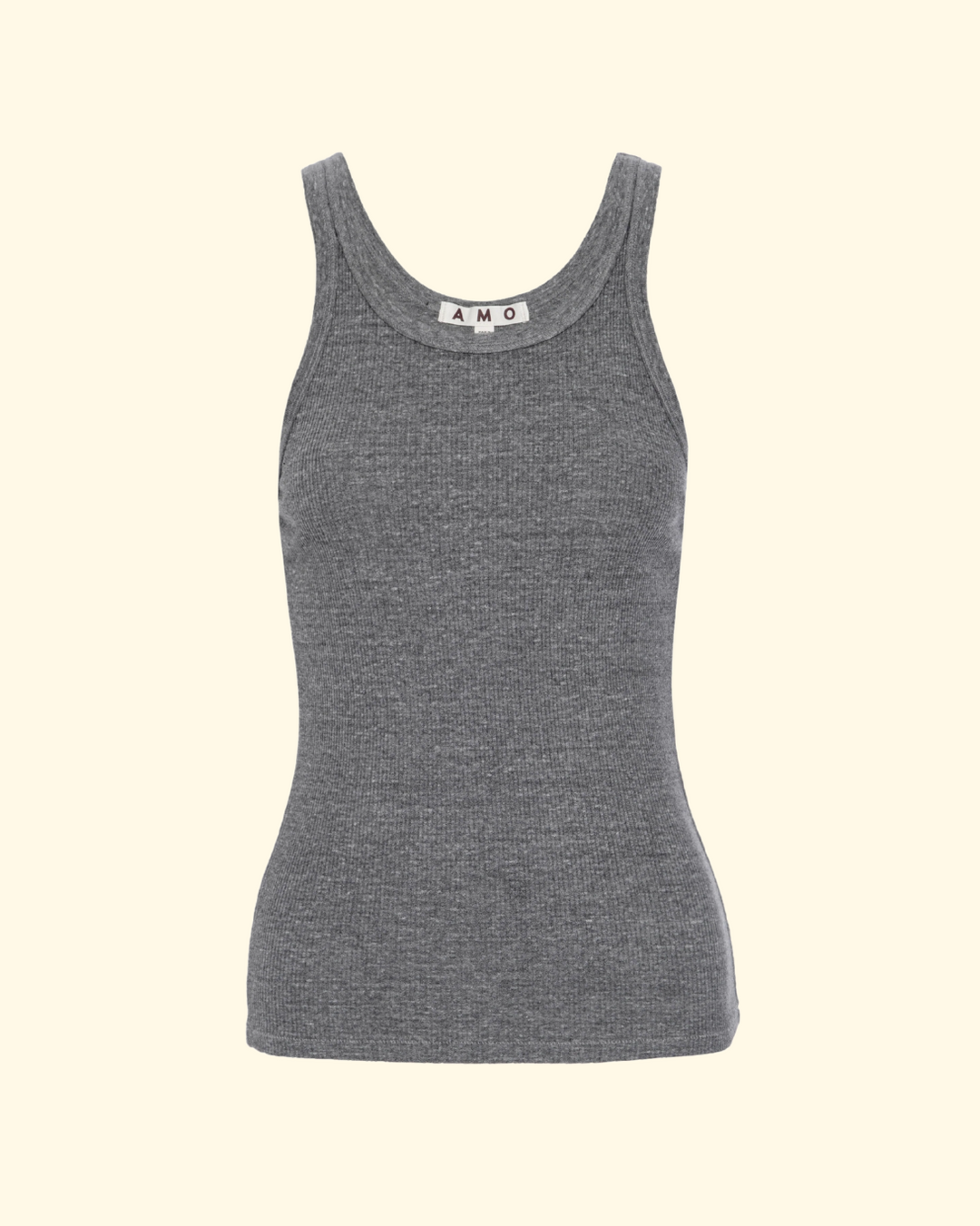 Long Rib Tank | Heather Grey