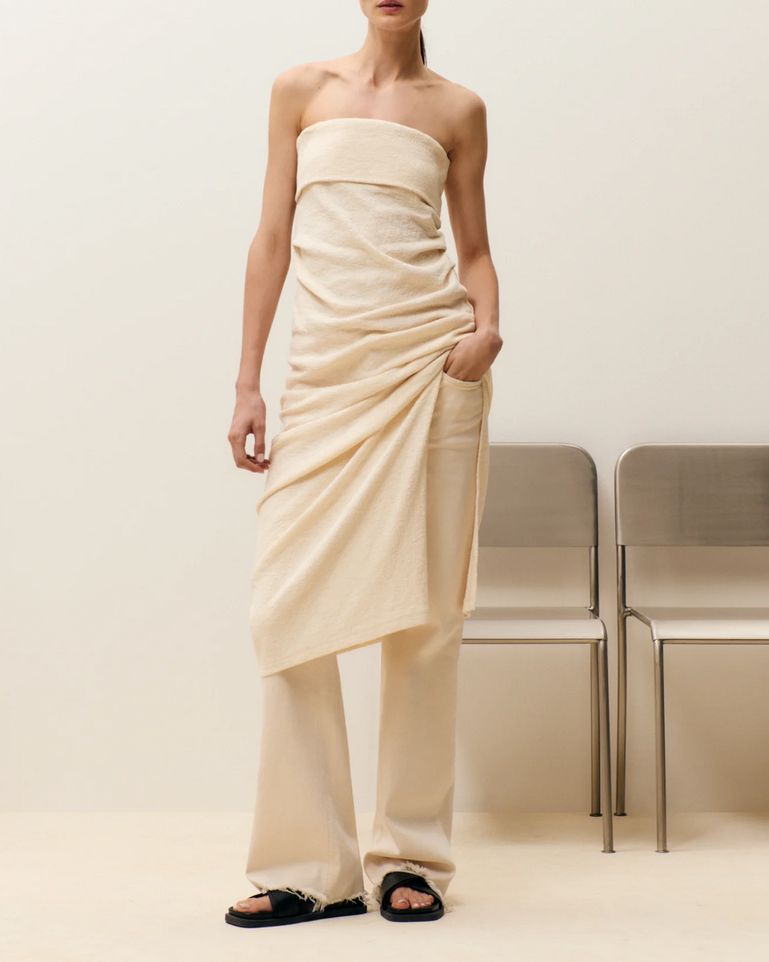 Bandeau Dress | Dune Beige