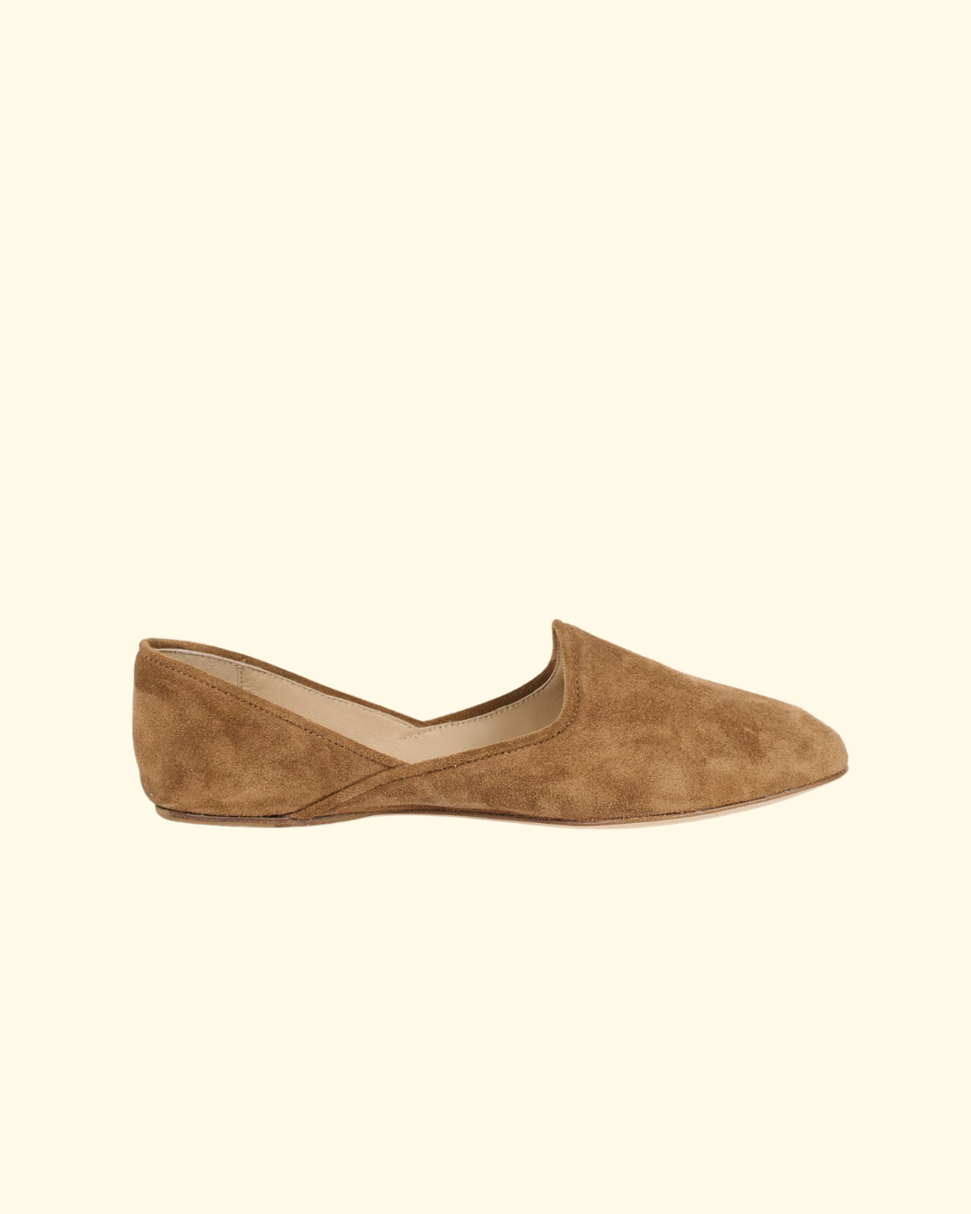 Khussa Suede Slipper | Brown