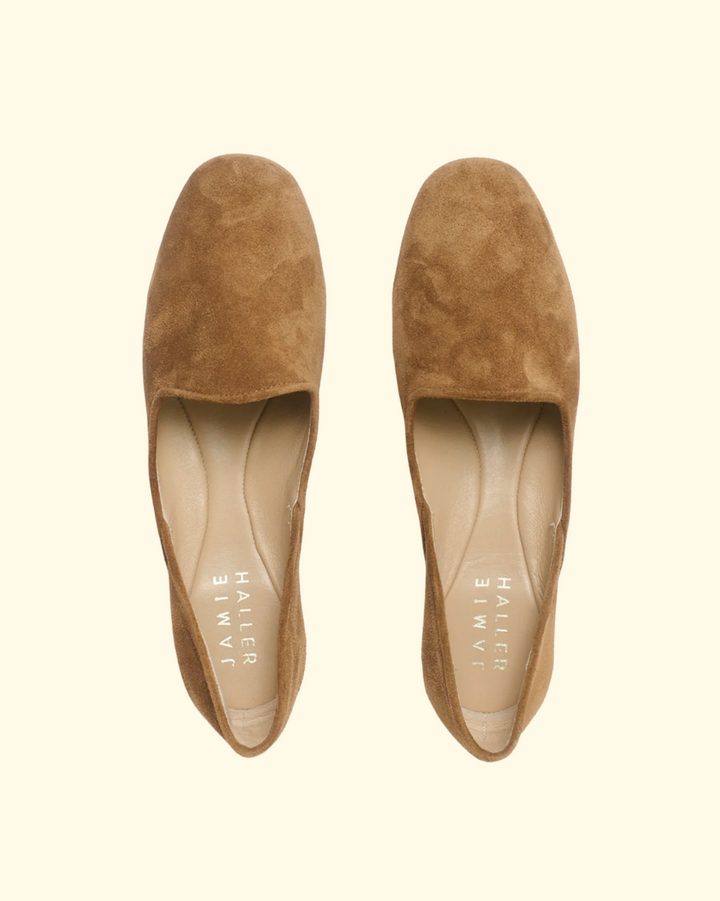 Khussa Suede Slipper | Brown