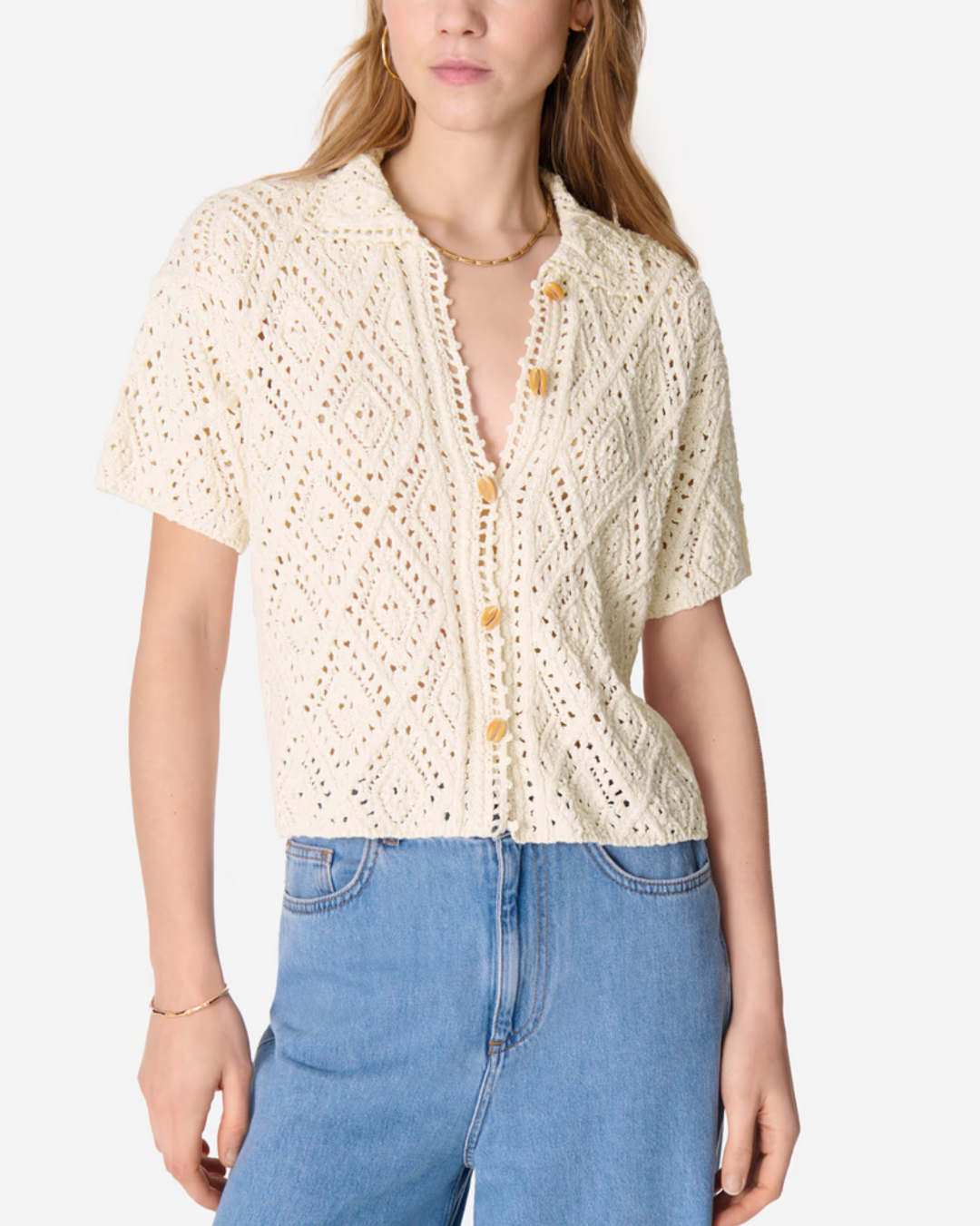 Emarya Cardigan | Ecru