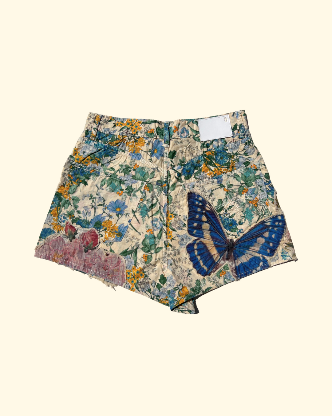 Venti Short | Applique Ecru Floral