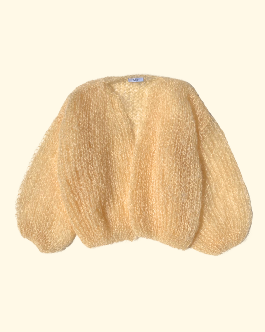 Mohair Bomber Cardigan, Light | Butter