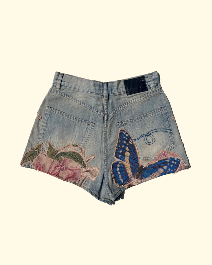 Venti Short | Applique Denim