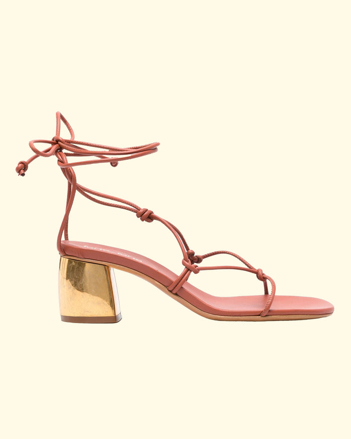 Nappa Leather String Sandal | Terra