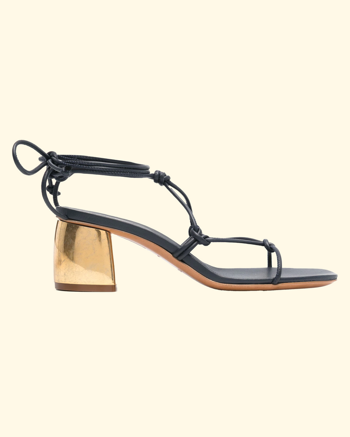 Golden Heel String Sandal | Notte