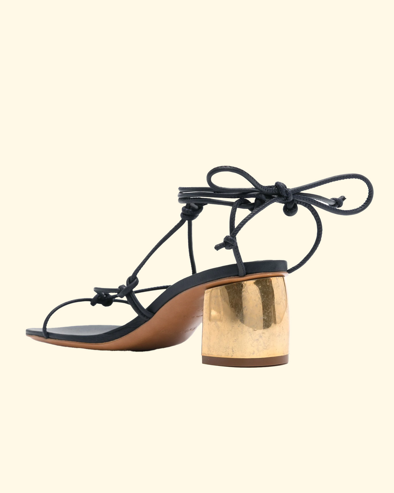 Golden Heel String Sandal | Notte