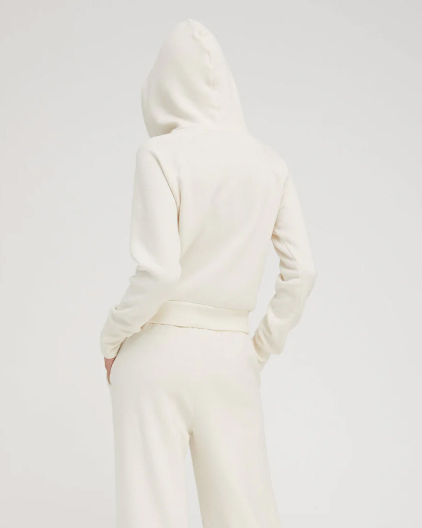 Shrunken Raglan Hoodie | Creme