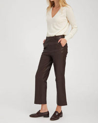 Cropped Baggy Lowrise Trousers | Dark Chocolate