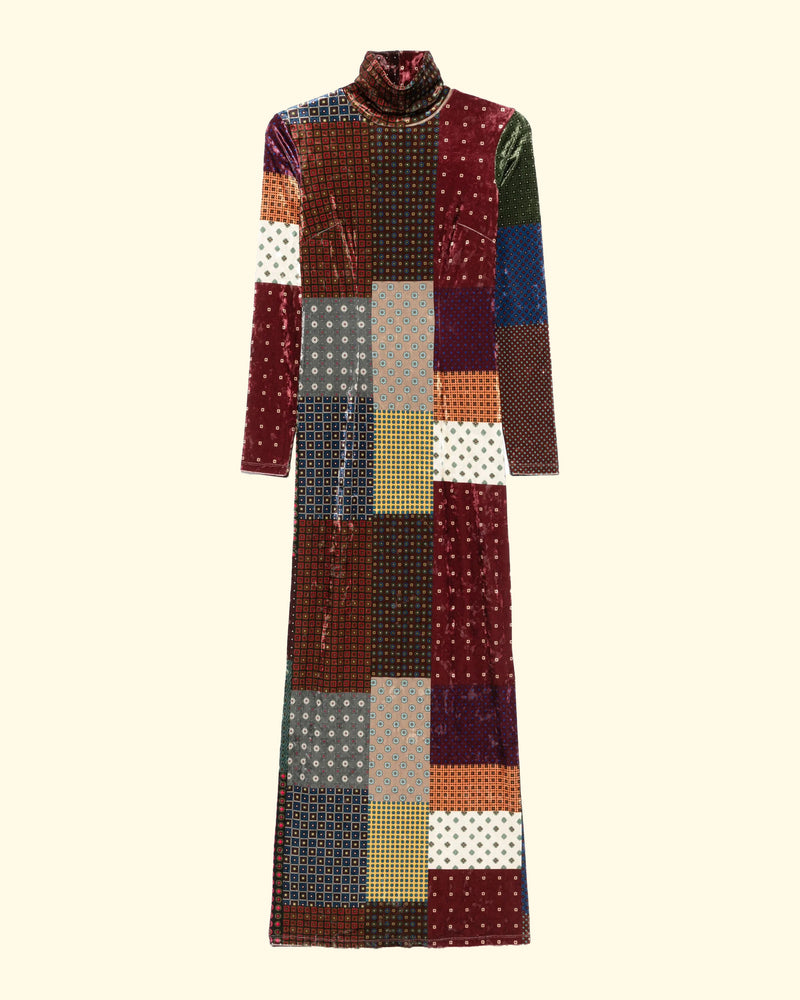 Ranat Dress | Polka Dot Patchwork