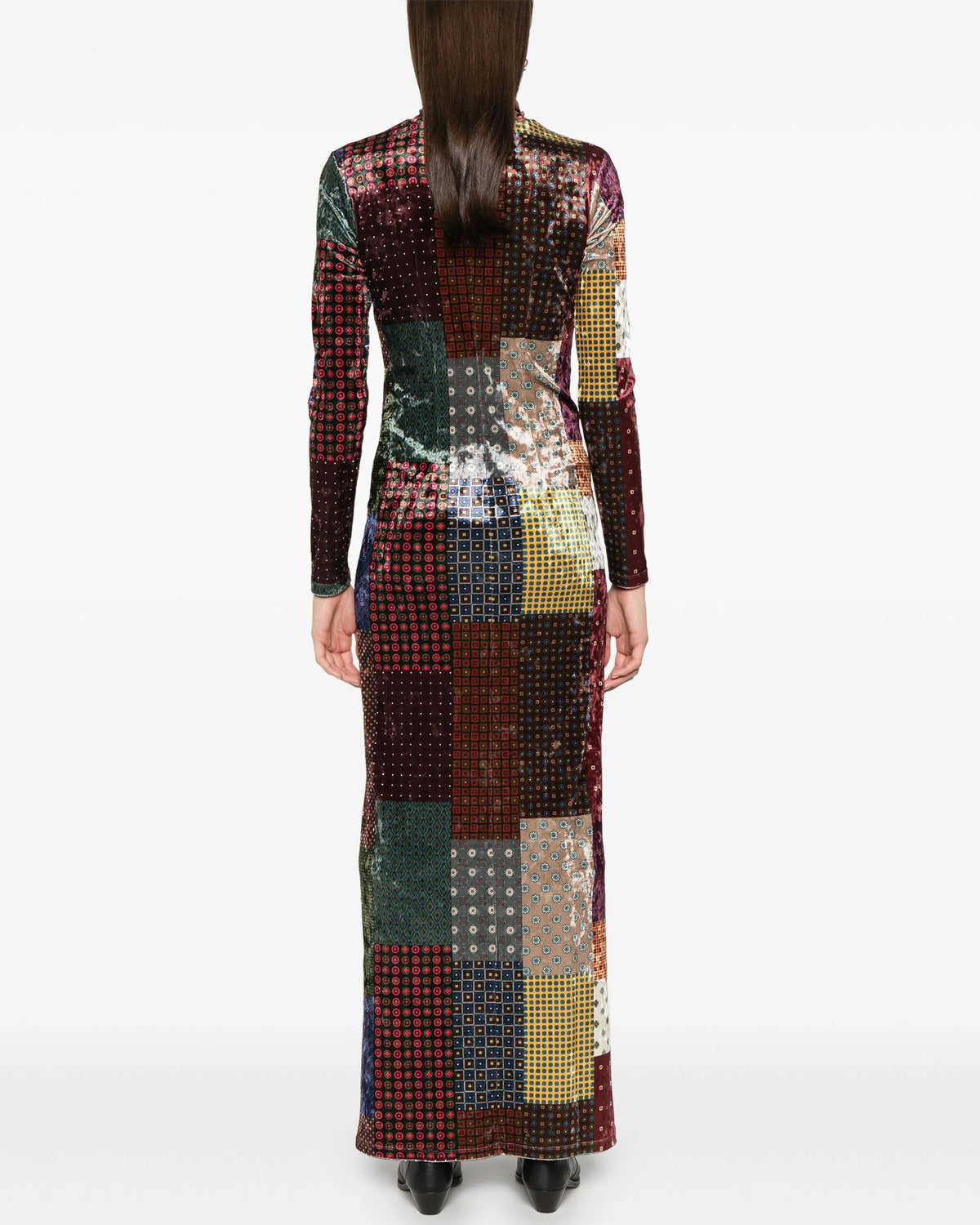 Ranat Dress | Polka Dot Patchwork