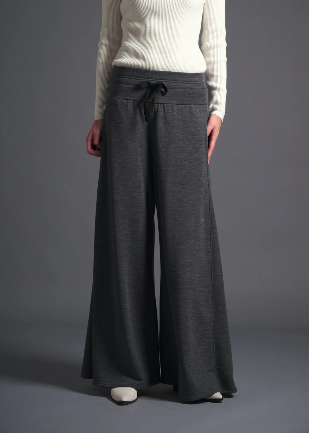 Laurel Pallazo Trouser | Dark Grey