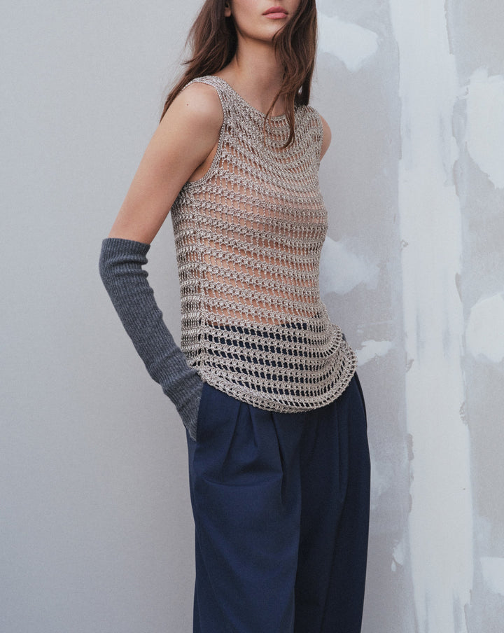 Cleo Sleeveless Tank | Sandshell