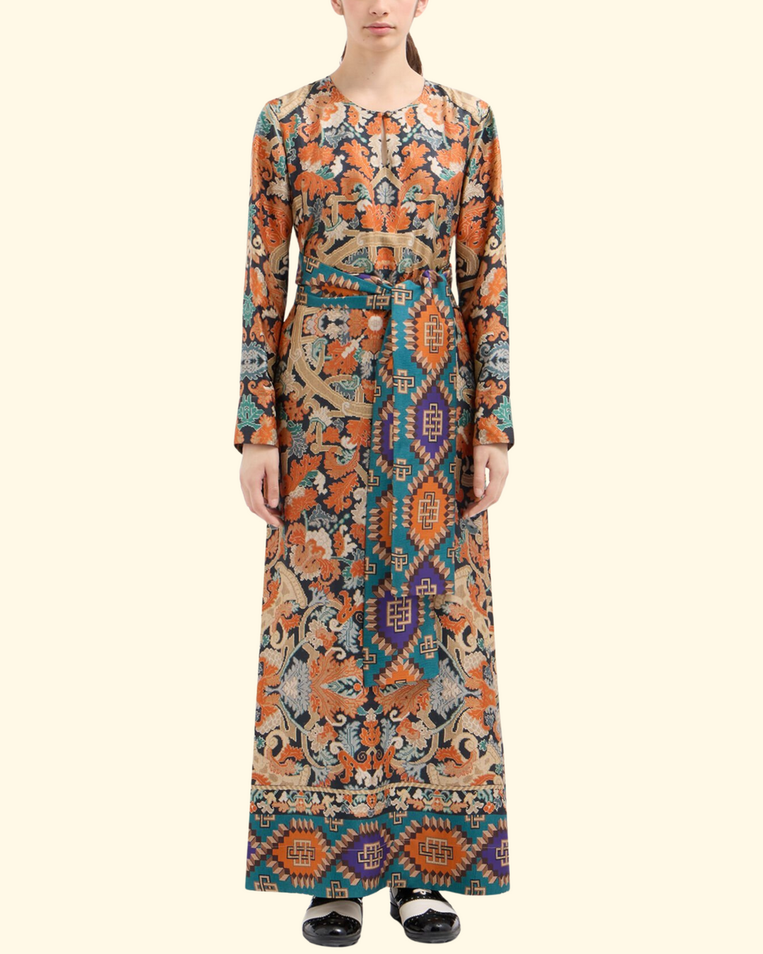Aloe Silk Dress | Multi Color