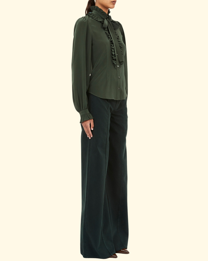 Catroux Silk Long Sleeve | Cypress