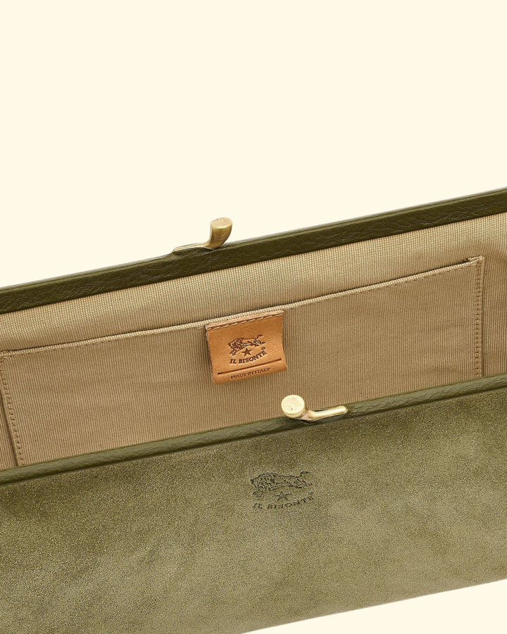 Suede Classic Clutch | Bamboo