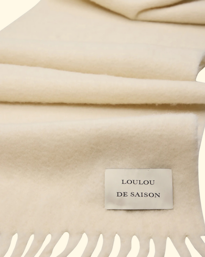 Santo Alpaca Scarf | Ivory