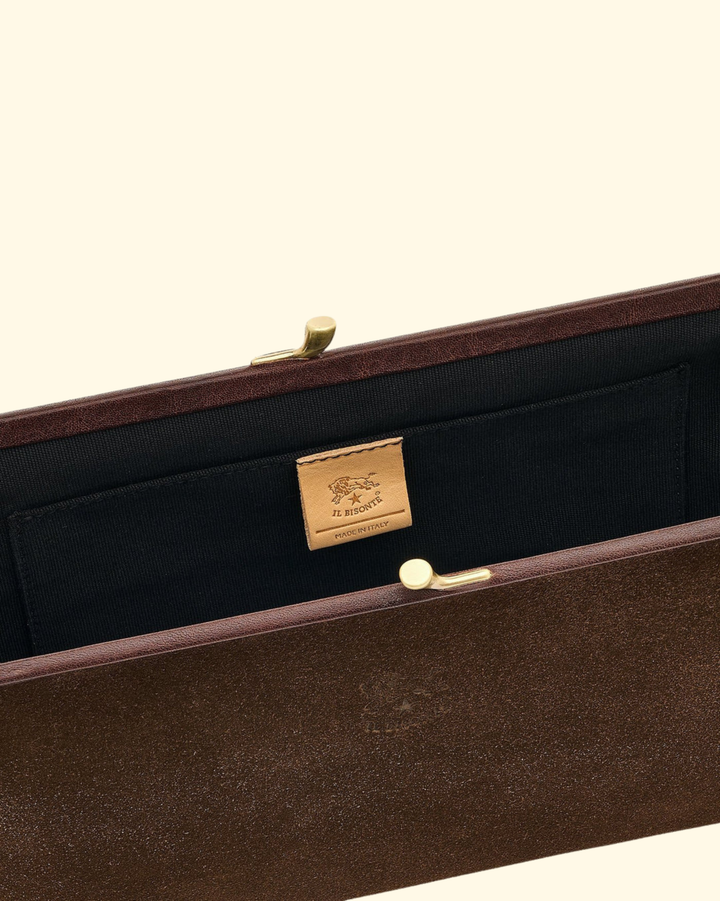 Suede Classic Clutch | Caffe