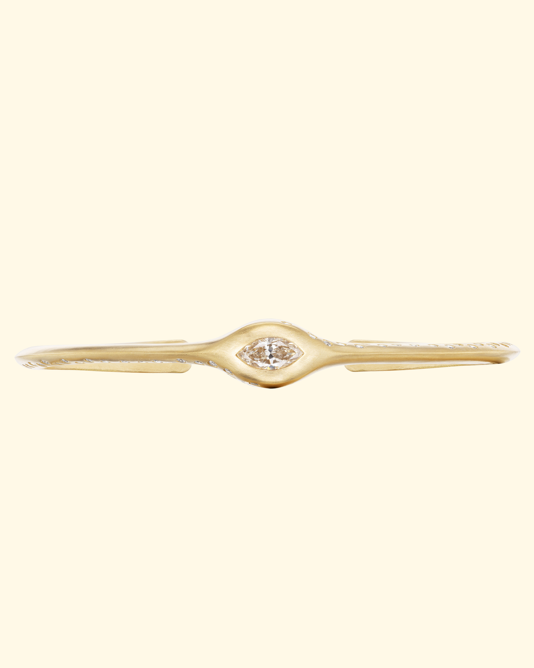Marquise Diamond Cuff | 18k Yellow Gold