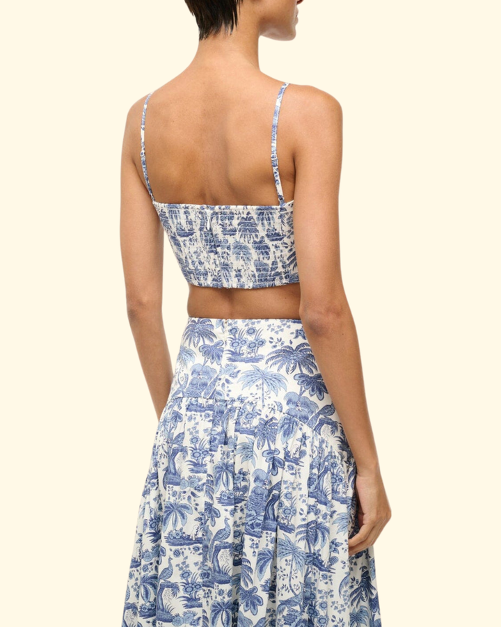 Federico Tank | Blue Toile