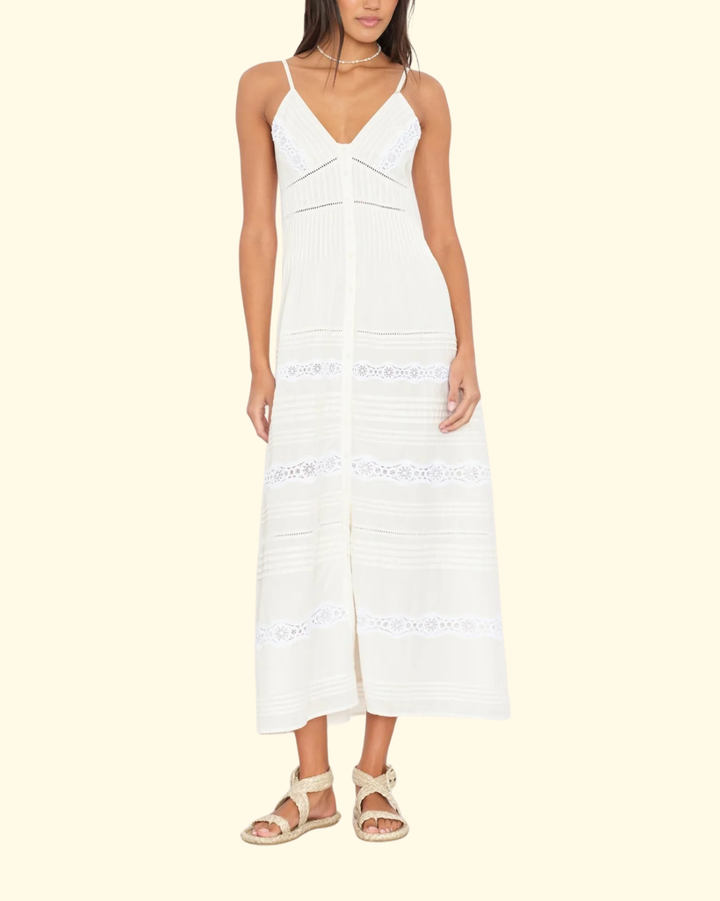 Joni Dress | Beige Cream