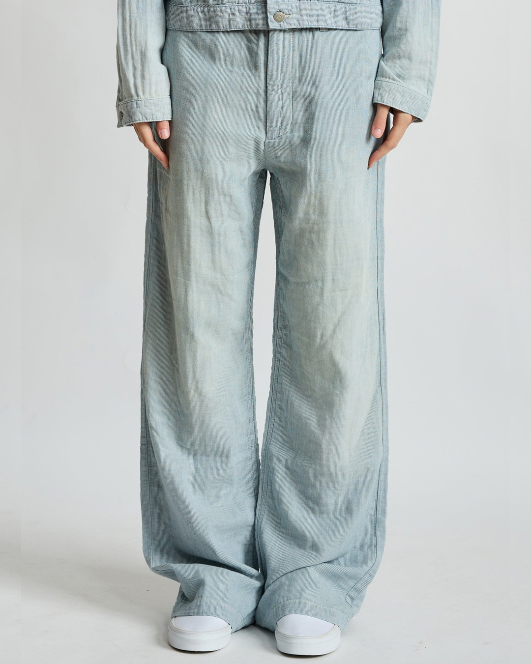 Teri Wide Leg Chino | Double Cloth Indigo
