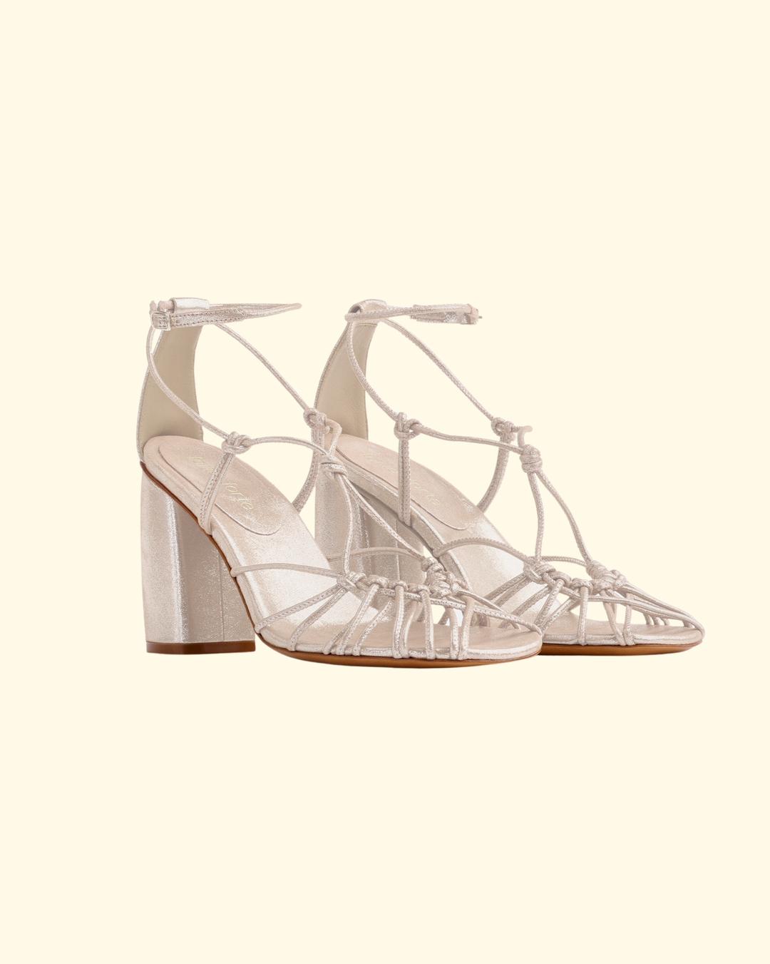 High Heel Laminated Leather | Platino