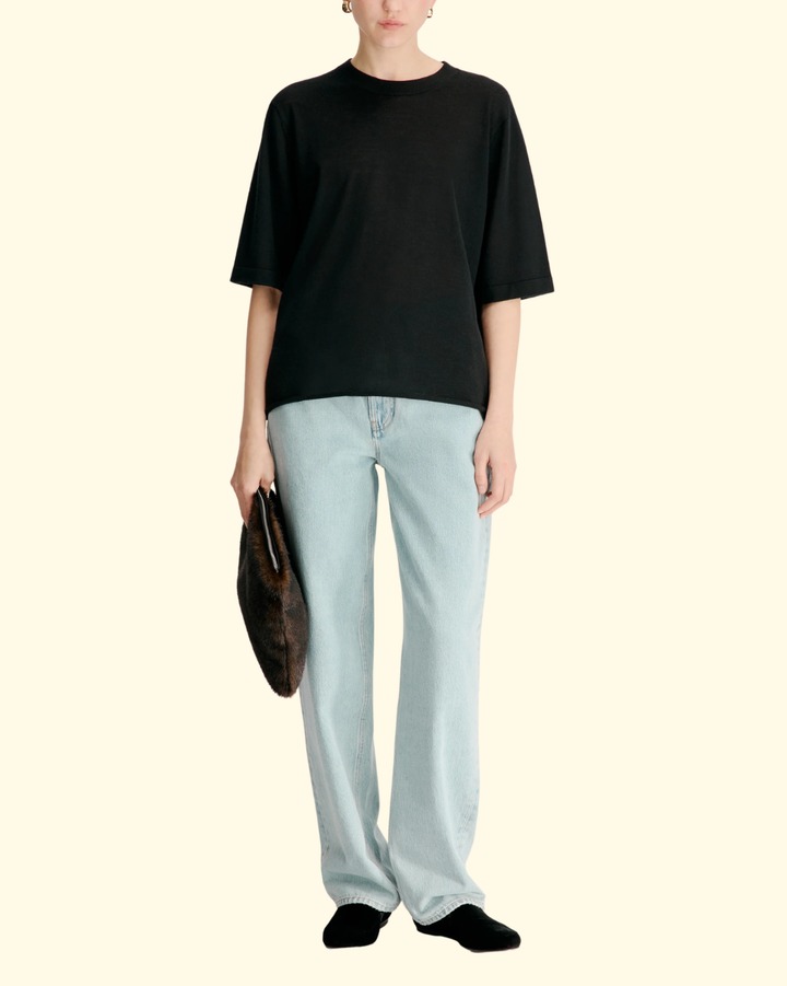 Nala LDS Short Sleeve Top | Black