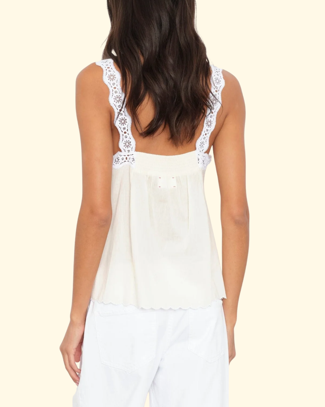 Abby Top | Beige Cream