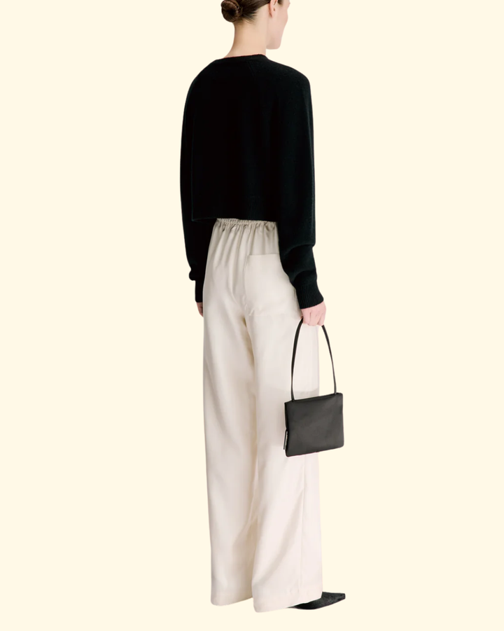 Heike Cropped Cardigan | Black