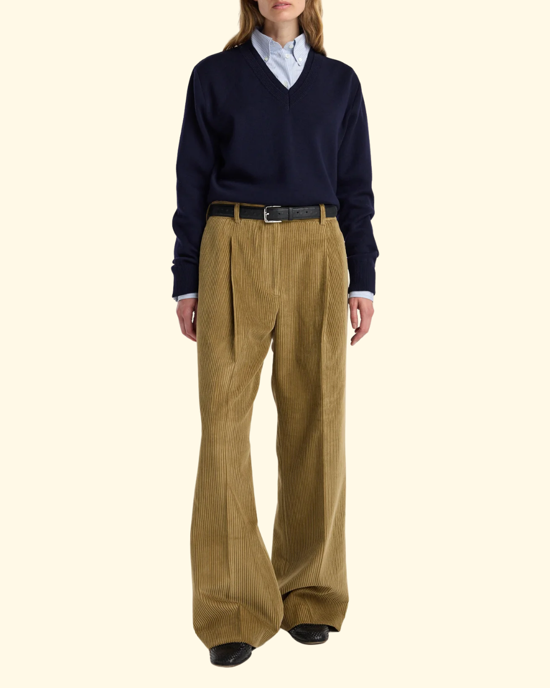 Ted Corduroy Trousers | Beige