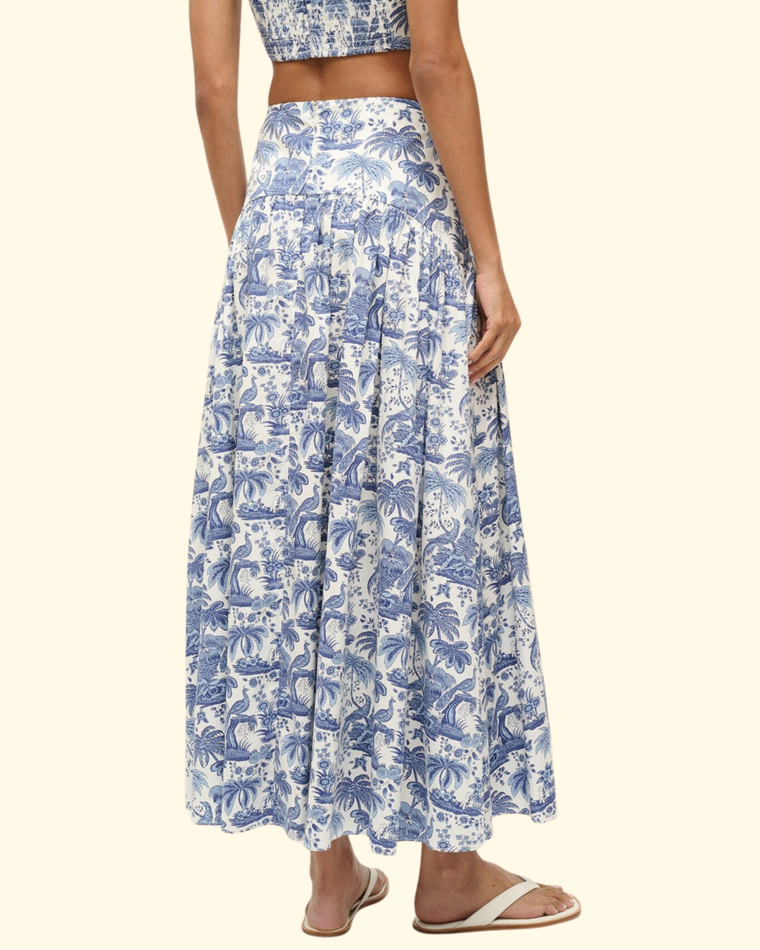 Procida Skirt | Blue Toile