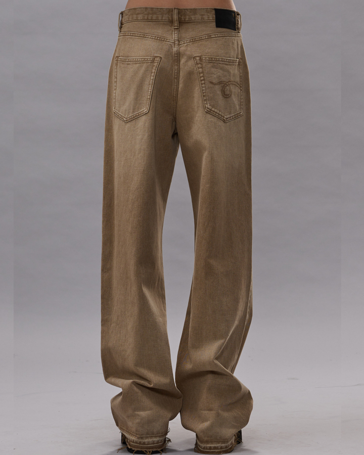 Damon Pleated Jean | Ash Khaki